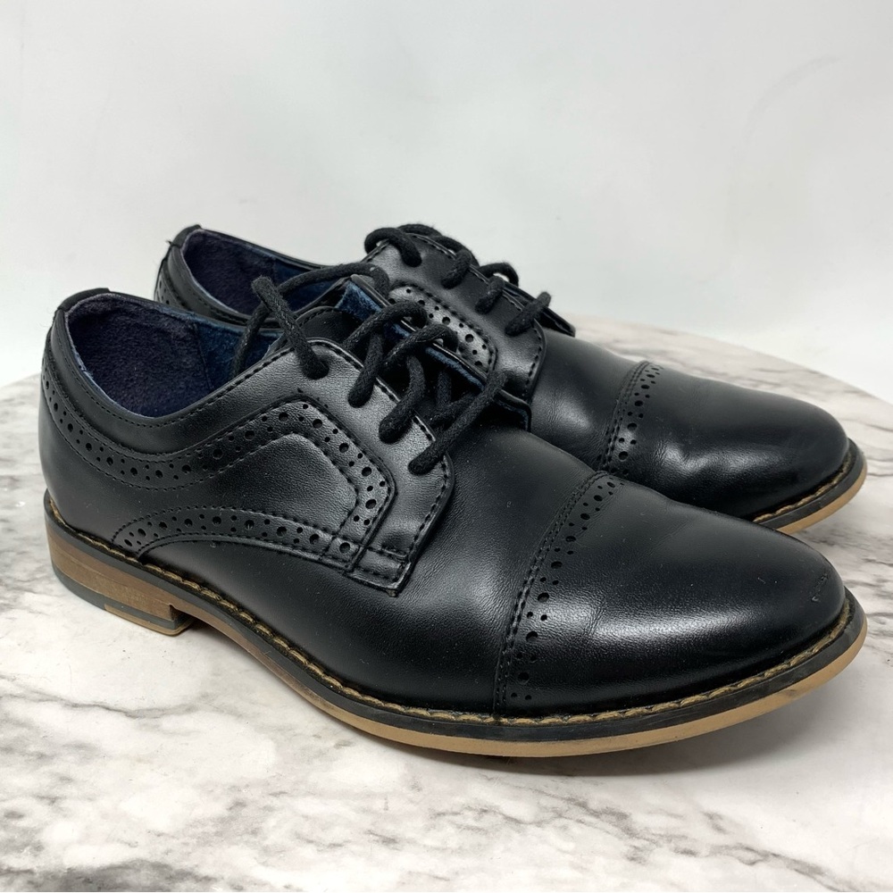 Bruno Marc Prince Oxford Dress Shoes 13 Boys Kids Classic Preppy Event Nuetral